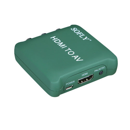 SOFLY HDCAV02-M - HDMI to AV (plastic) - OBM Distribution, Inc.