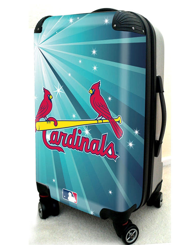 St Louis Cardinals, 21" Clear Poly Carry-On Luggage by Kaybull #STL9 - OBM Distribution, Inc.