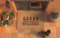 Personalized Cowboy Trail Doormat | Custom Western Welcome Mat | Southwestern Ranch Decor | Laser Engraved