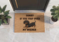 Personalized Dachshund Doormat | Custom Wiener Dog Welcome Mat | Funny Pet Lover Gift | UV Print