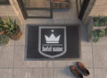 Custom Hotel Doormat | Personalized Boutique Hotel Mat | Crown Crest Design | UV Print