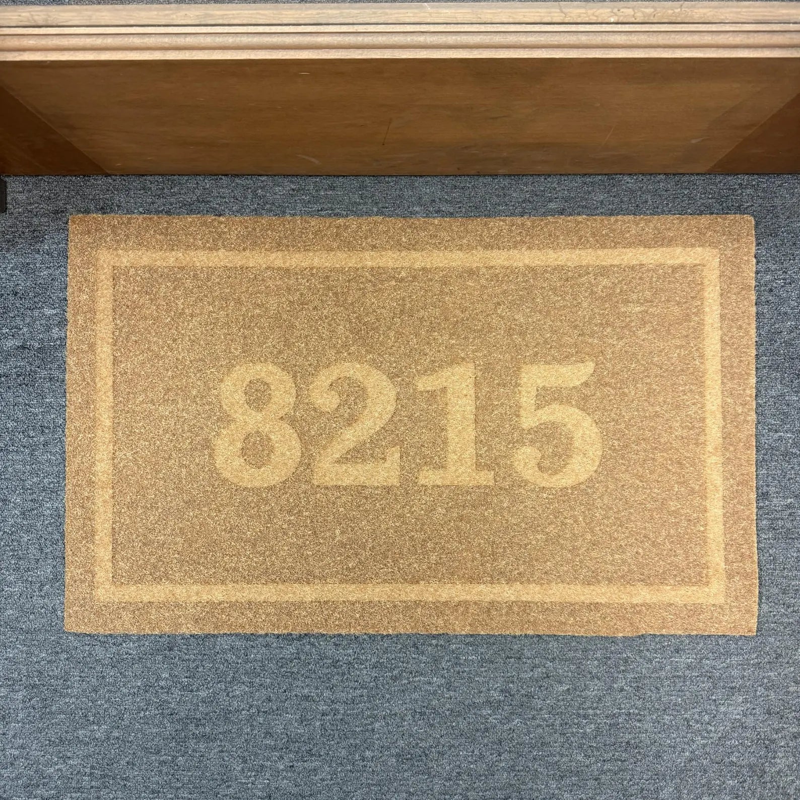 Custom House Number Doormat | Personalized Address Welcome Mat | Realtor Closing Gift | Laser Engraved