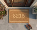 Custom House Number Doormat | Personalized Address Welcome Mat | Realtor Closing Gift | Laser Engraved