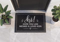 Personalized Loud Kids Doormat | Custom Funny Family Welcome Mat | New Parent Gift | UV Print