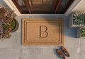 Personalized Monogram Doormat | Custom Single Initial Welcome Mat | Wedding Gift | Laser Engraved