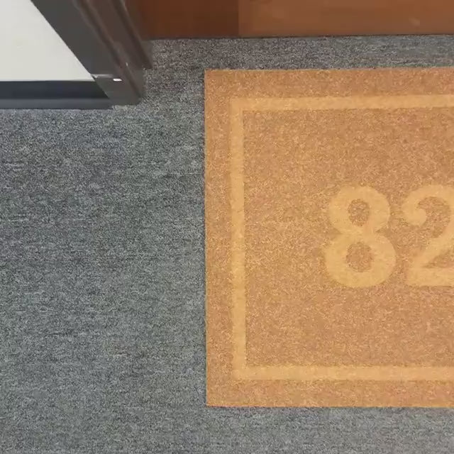 Custom House Number Doormat | Personalized Address Welcome Mat | Realtor Closing Gift | Laser Engraved