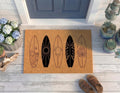 Personalized Surfboard Doormat | Custom Beach Welcome Mat | Surfer and Beach House Gift | Laser Engraved