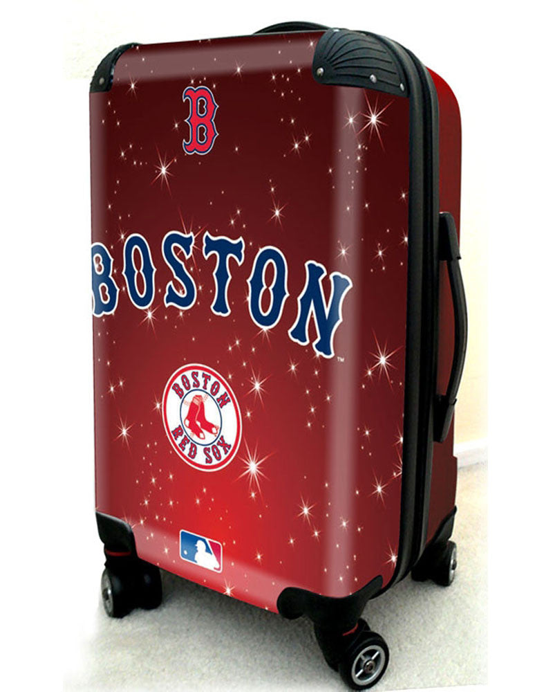Boston Red Sox, 21" Clear Poly Carry-On Luggage by Kaybull #BOS10 - OBM Distribution, Inc.