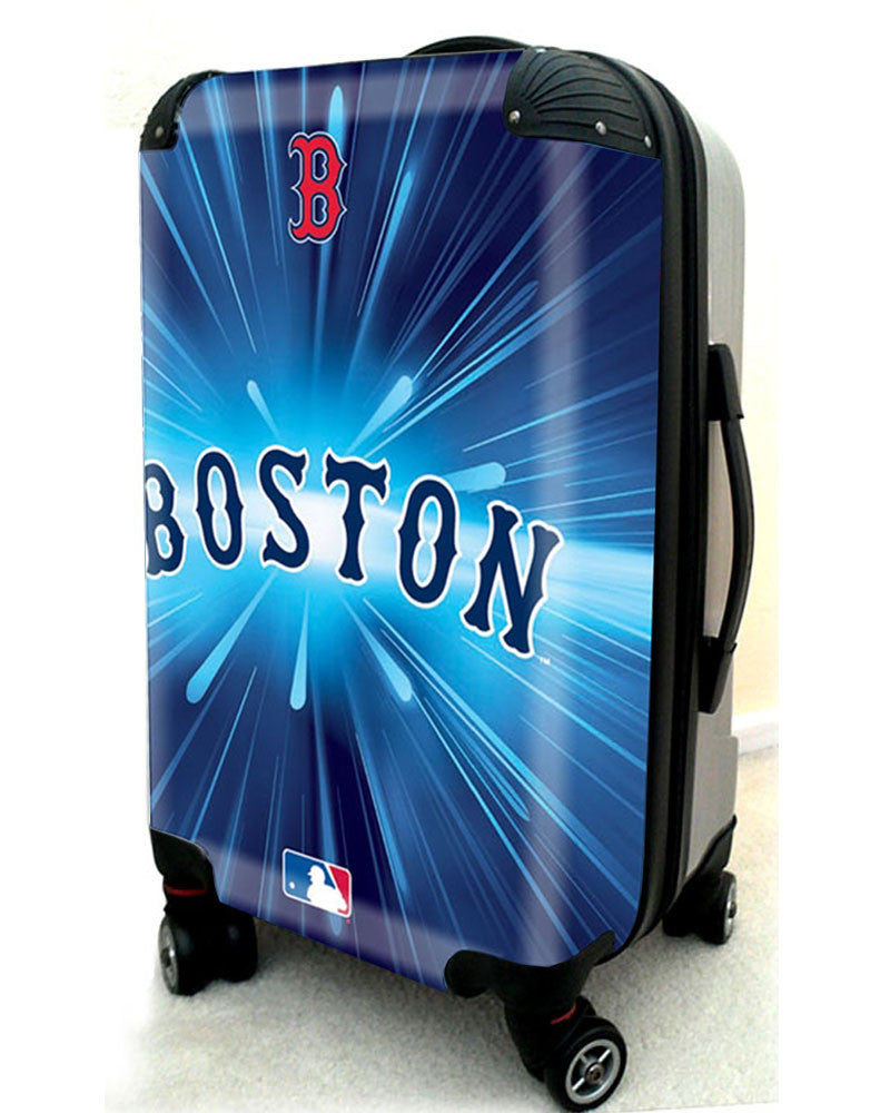 Boston Red Sox, 21" Clear Poly Carry-On Luggage by Kaybull #BOS5 - OBM Distribution, Inc.