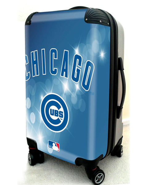 Chicago Cubs, 21" Clear Poly Carry-On Luggage by Kaybull #CUB7 - OBM Distribution, Inc.