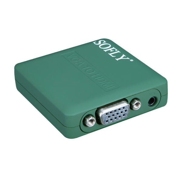 SOFLY HDCVGA01-M - Mini VGA to HDMI (plastic) - OBM Distribution, Inc.