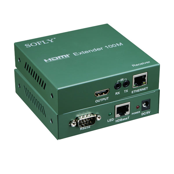 SOFLY HDES03 - HDMI Extender 100m (black) - OBM Distribution, Inc.