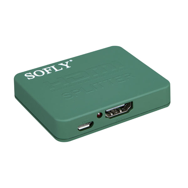 SOFLY HDSP2-P-US HDMI Splitter 1x2 (plastic) - OBM Distribution, Inc.
