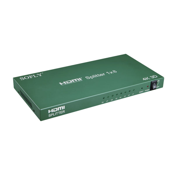 SOFLY SP8-US HDMI Splitter 1X8, V1.4 with HDCP - OBM Distribution, Inc.