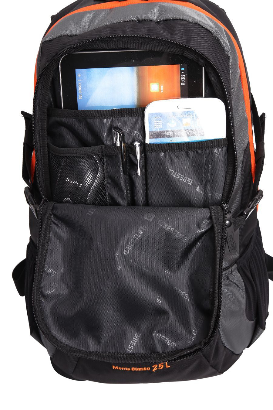 Bestlife Backpack BLB-3076-15.6'' (Black and Orange) - OBM Distribution, Inc.
