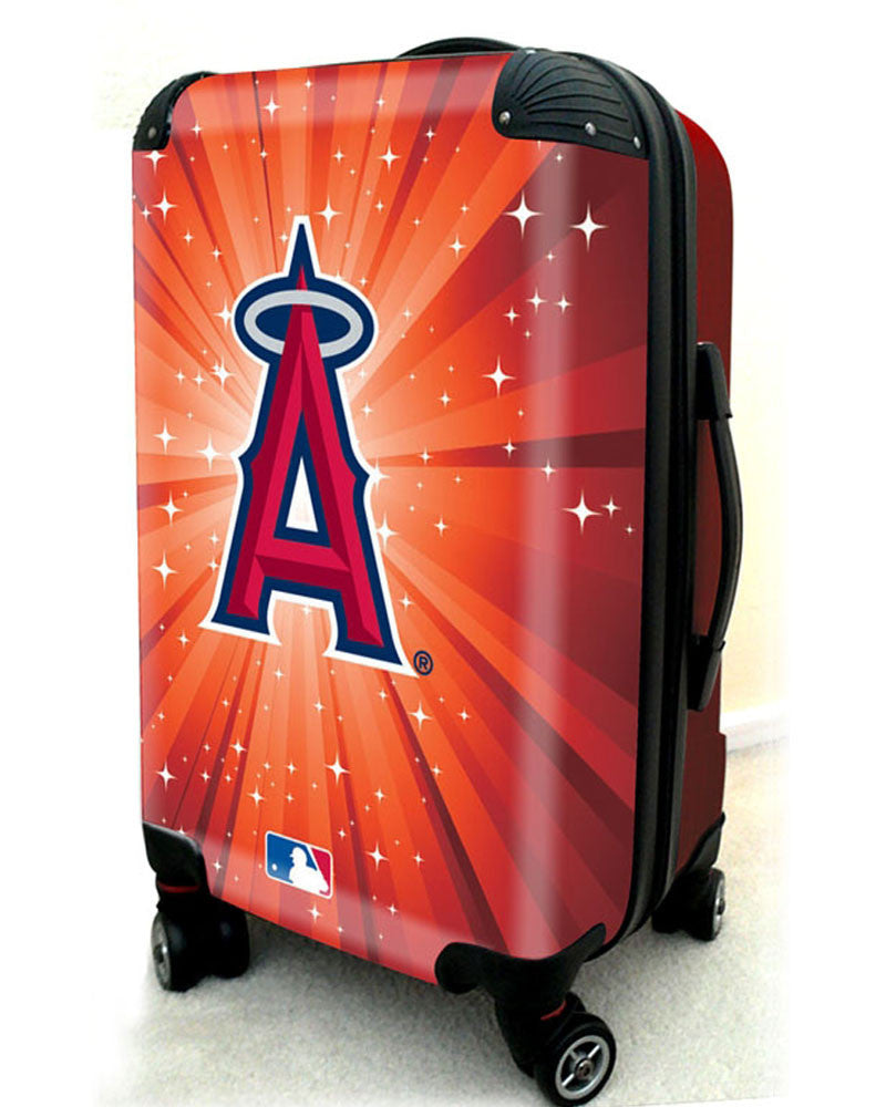 Los Angeles Angels, 21" Clear Poly Carry-On Luggage by Kaybull #LAA13 - OBM Distribution, Inc.