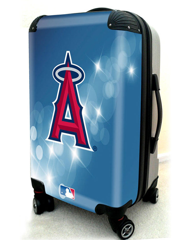 Los Angeles Angels, 21" Clear Poly Carry-On Luggage by Kaybull #LAA9 - OBM Distribution, Inc.