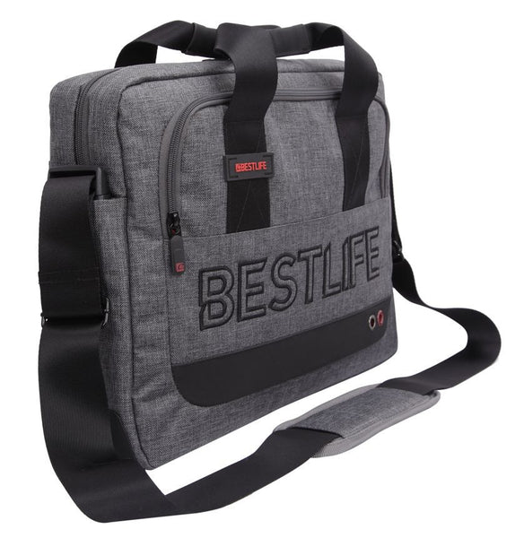 Bestlife Briefcase BBC-3202G-15.6'' (Grey) - OBM Distribution, Inc.