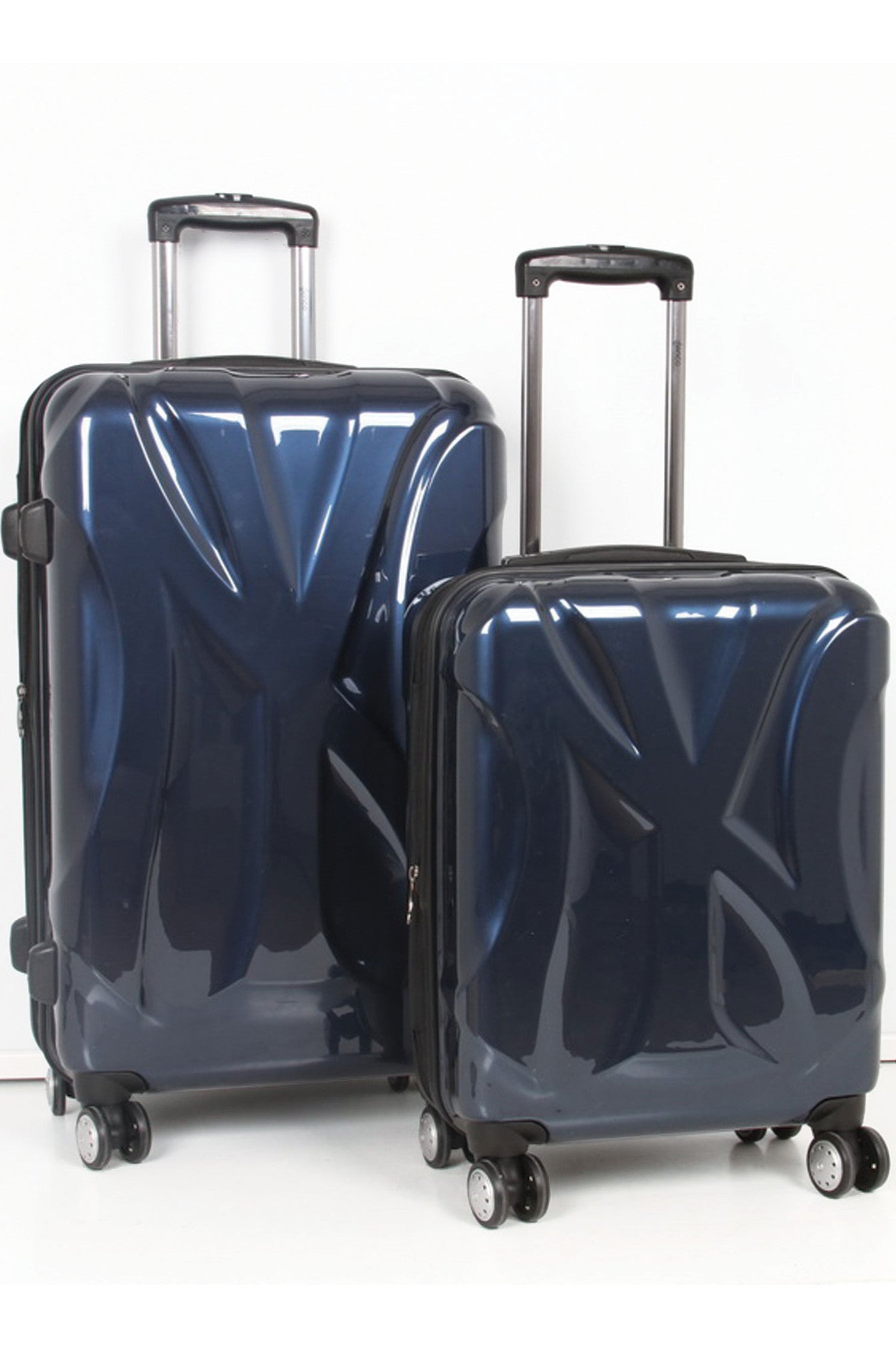 New York Yankees, 19" and 26" Premium Molded Luggage Set by Kaybull #NYY-PCF-SET - OBM Distribution, Inc.