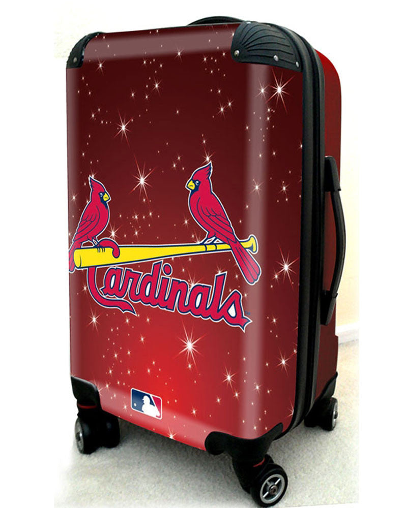 St Louis Cardinals, 21" Clear Poly Carry-On Luggage by Kaybull #STL11 - OBM Distribution, Inc.